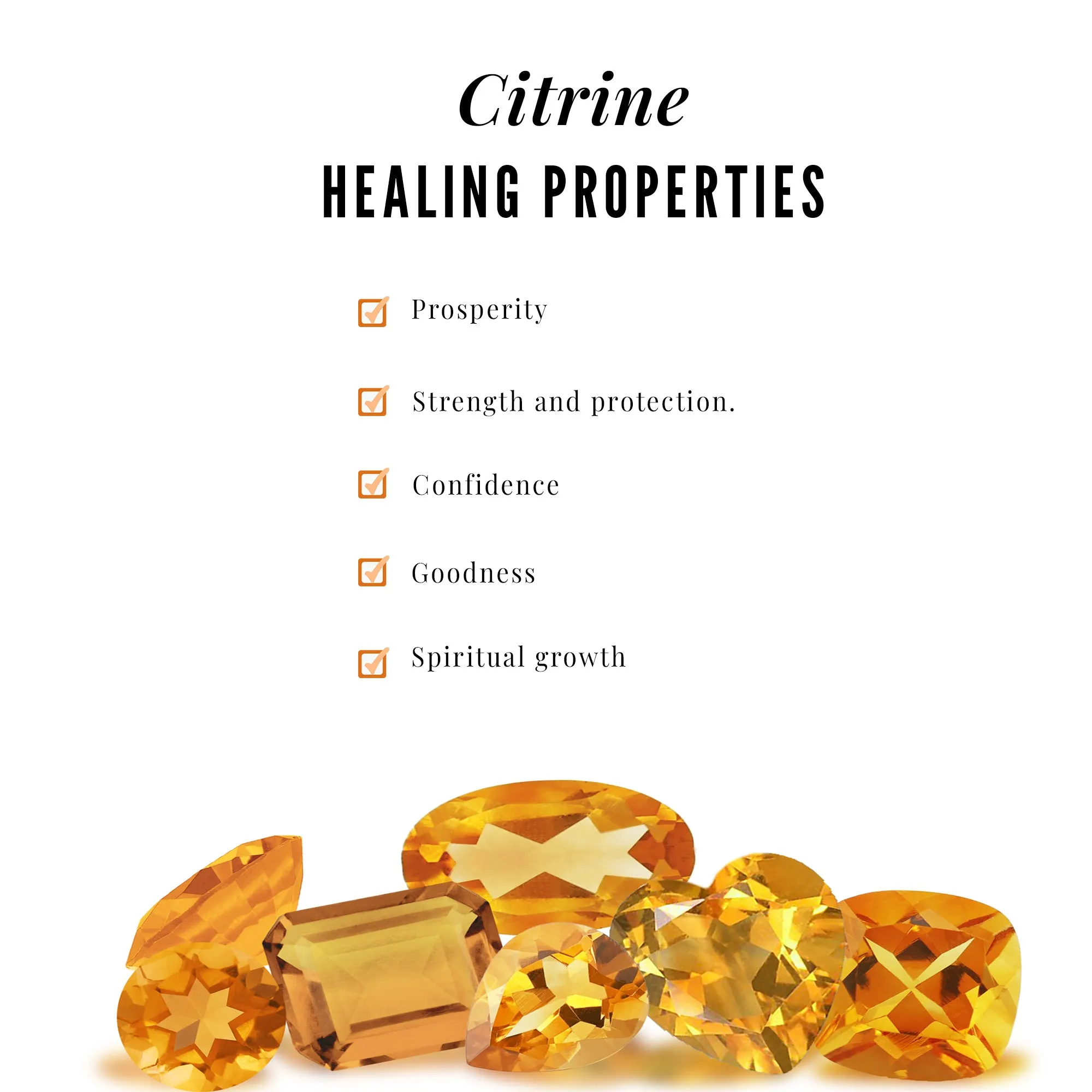 0.75 CT Elegant Citrine Promise Ring with Moissanite Stones