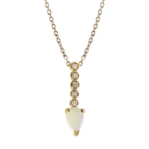14K OPAL PENDULUM NECKLACE