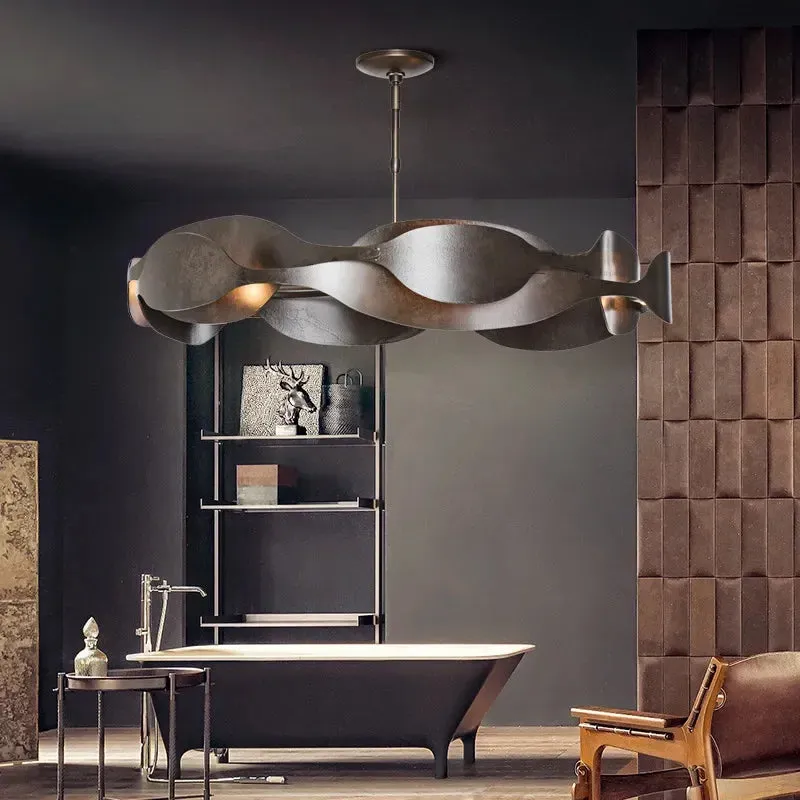 Elegant Mansion Metal Pendant Light for Luxurious Spaces