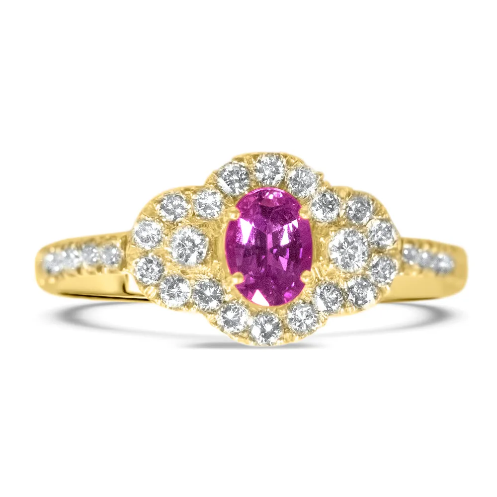 Graceful Enjoyment - 14K Yellow Gold Natural Alexandrite Ring
