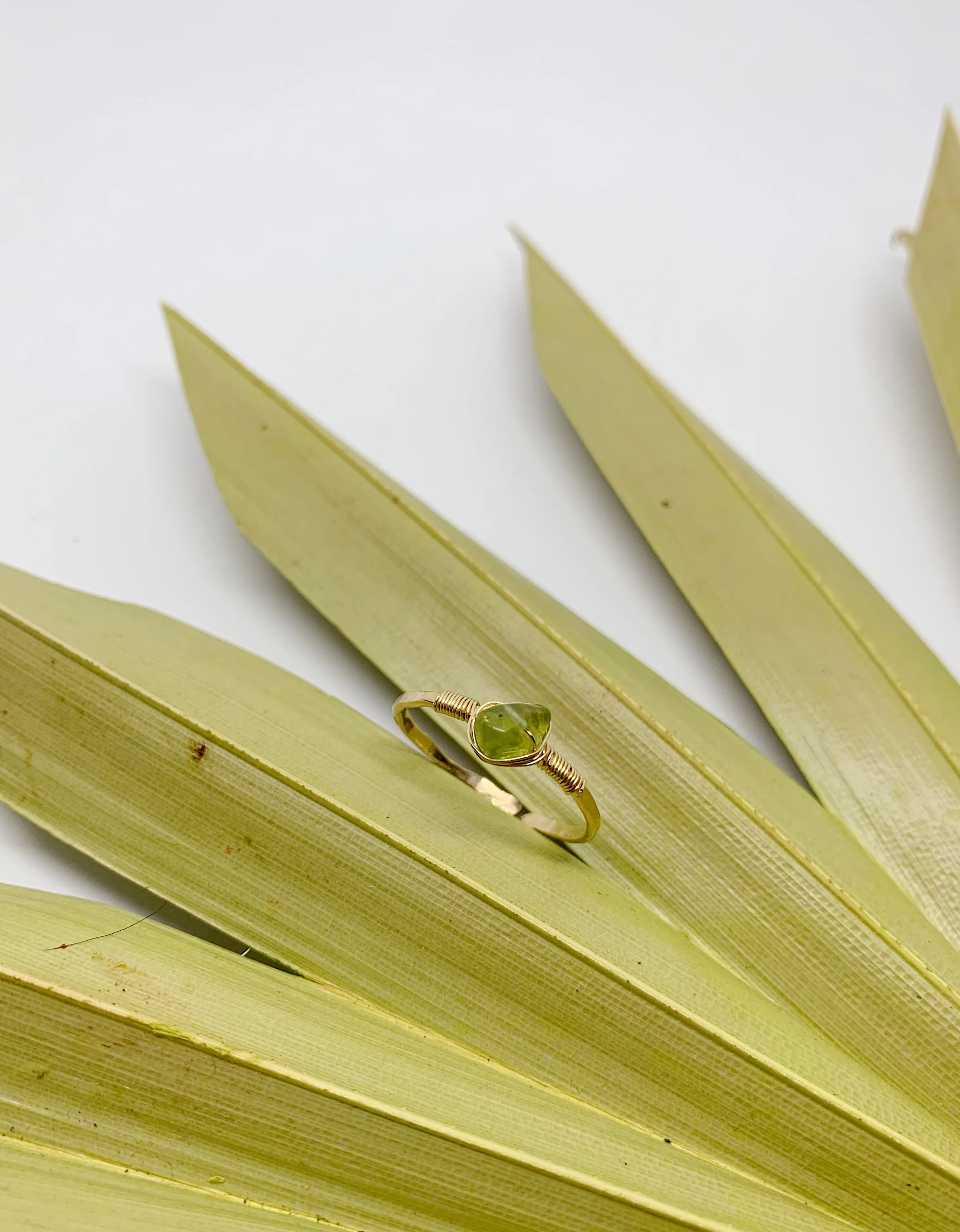 Mineral Stacking Ring | Peridot