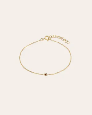 Mini Birthstone Bezel Bracelet