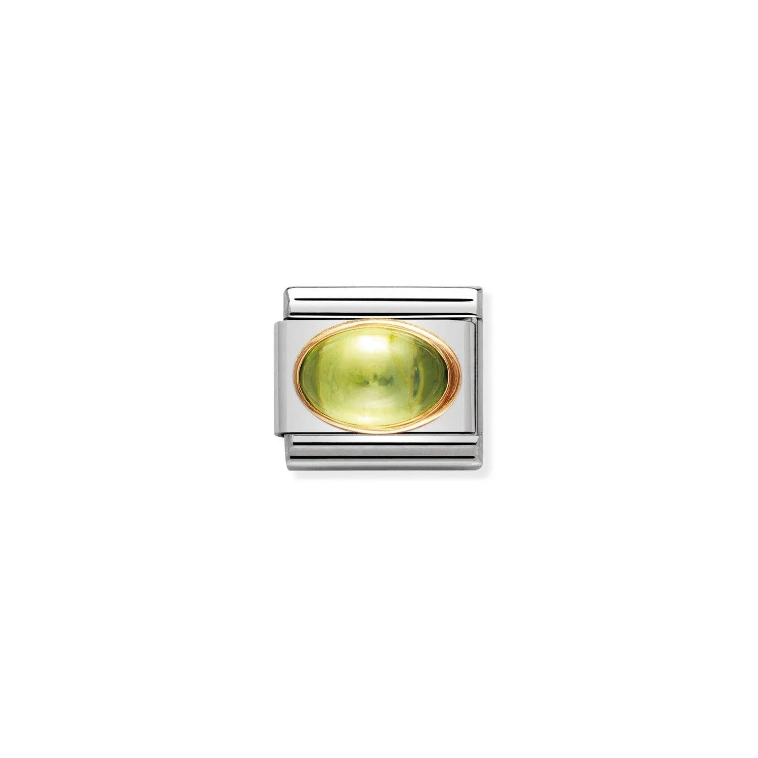 Nomination Classic Oval Peridot 18ct Gold Charm