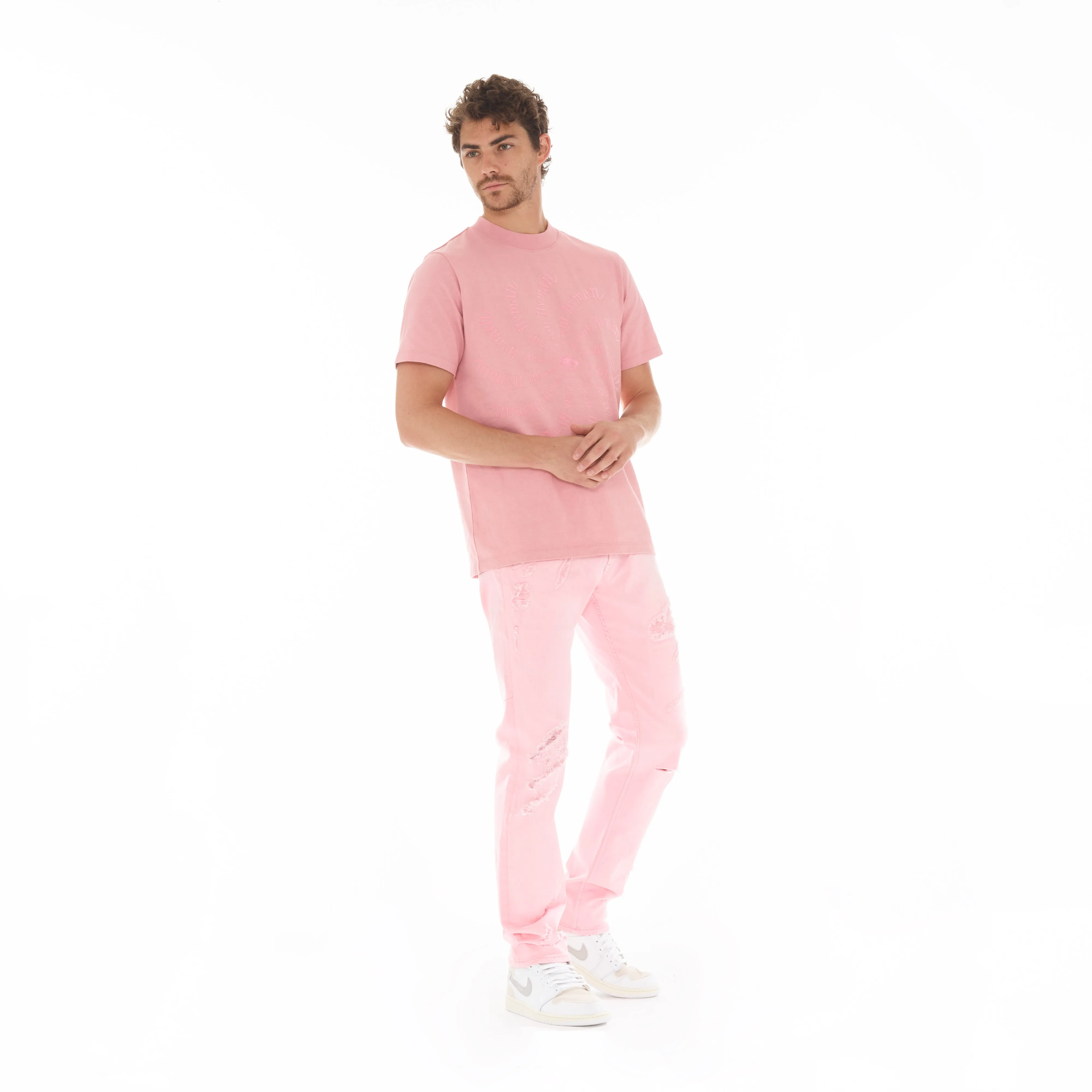 NOVELTY TEE "EYE" IN CORAL