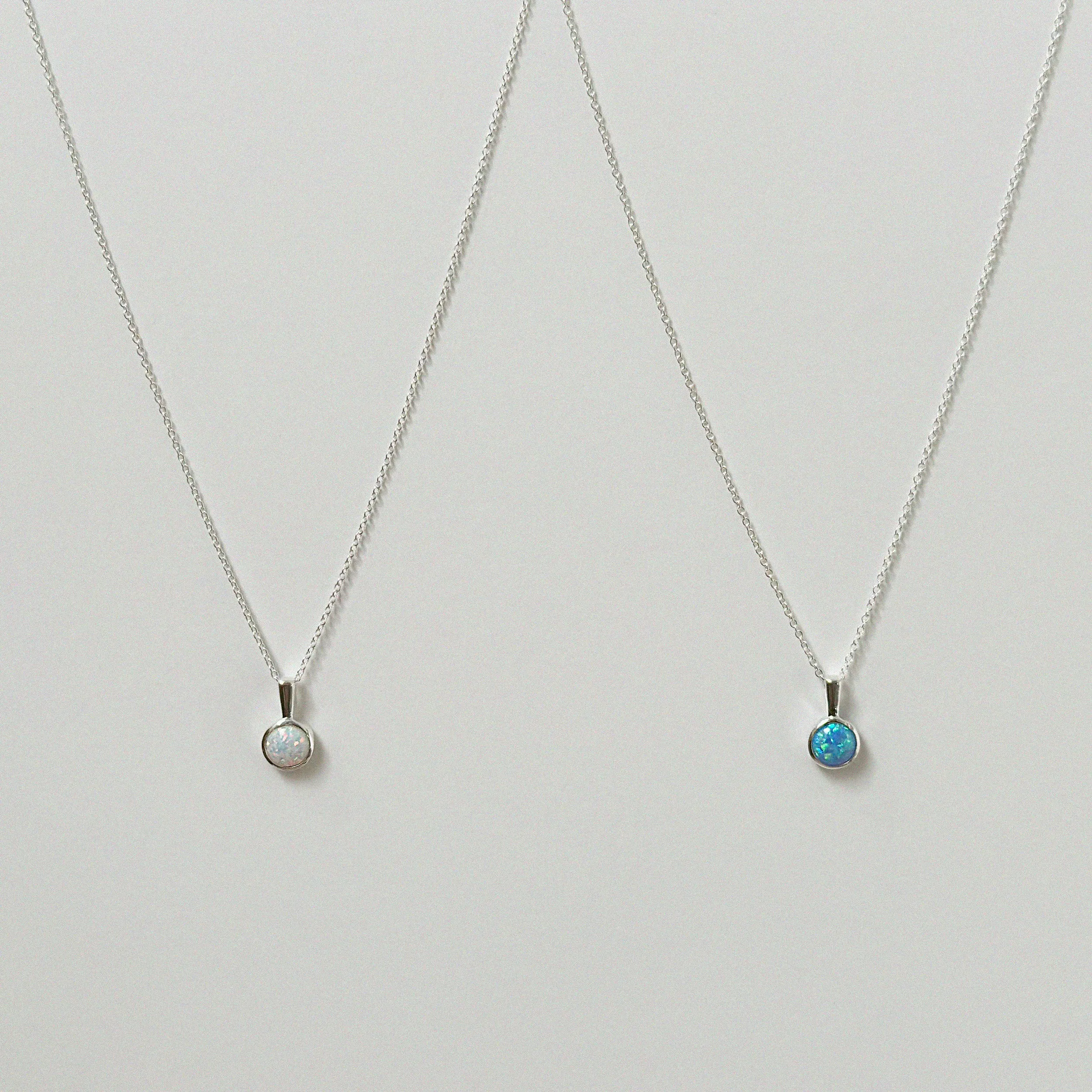 Opal Pendant Necklace (Big)