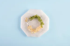 Peridot & Citrine Chipped Bracelet
