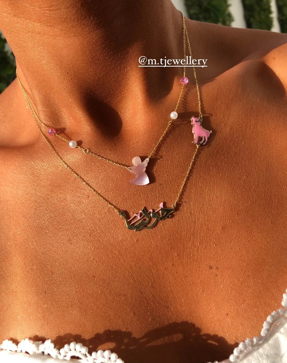 PINK ANGEL OPAL NECKLACE