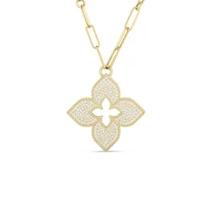 Roberto Coin 18k Yellow Diamond Venetian Princess Necklace