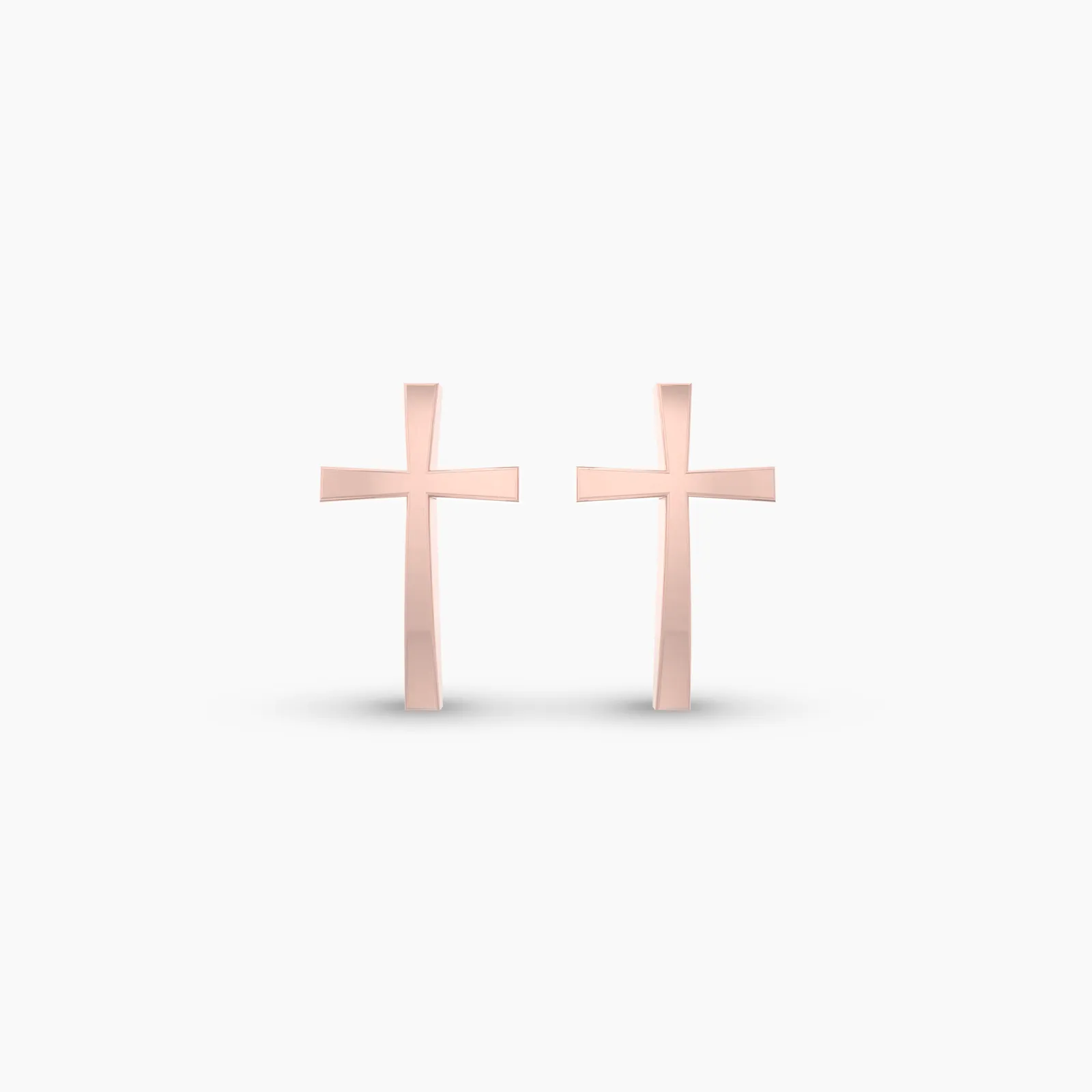 Rose Gold VAIRAM Divine Holy Cross Earstud