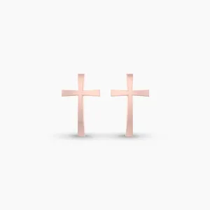 Rose Gold VAIRAM Divine Holy Cross Earstud