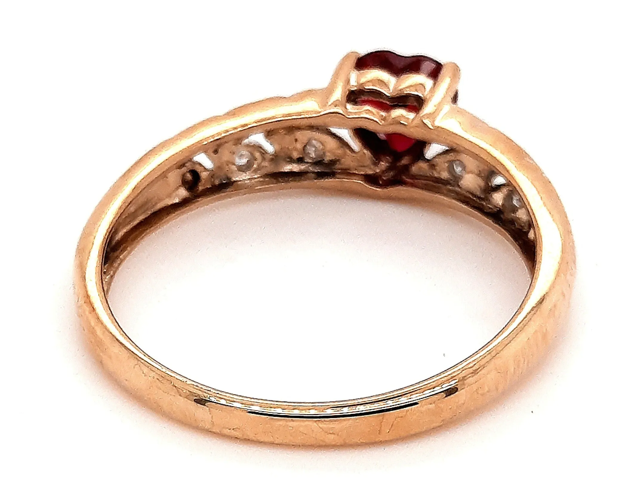 Ruby & Diamond Yellow Gold Ring