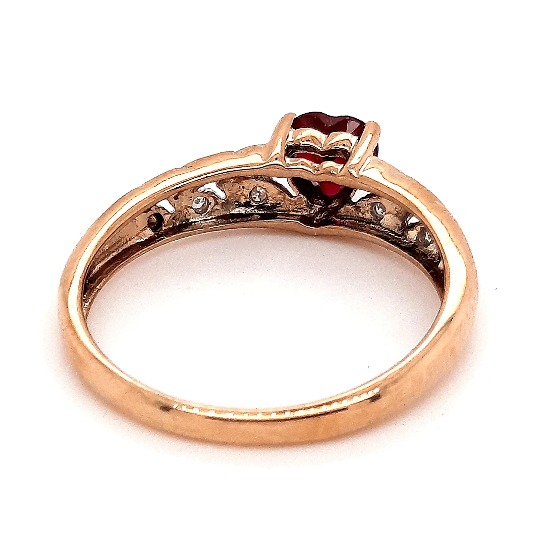 Ruby & Diamond Yellow Gold Ring