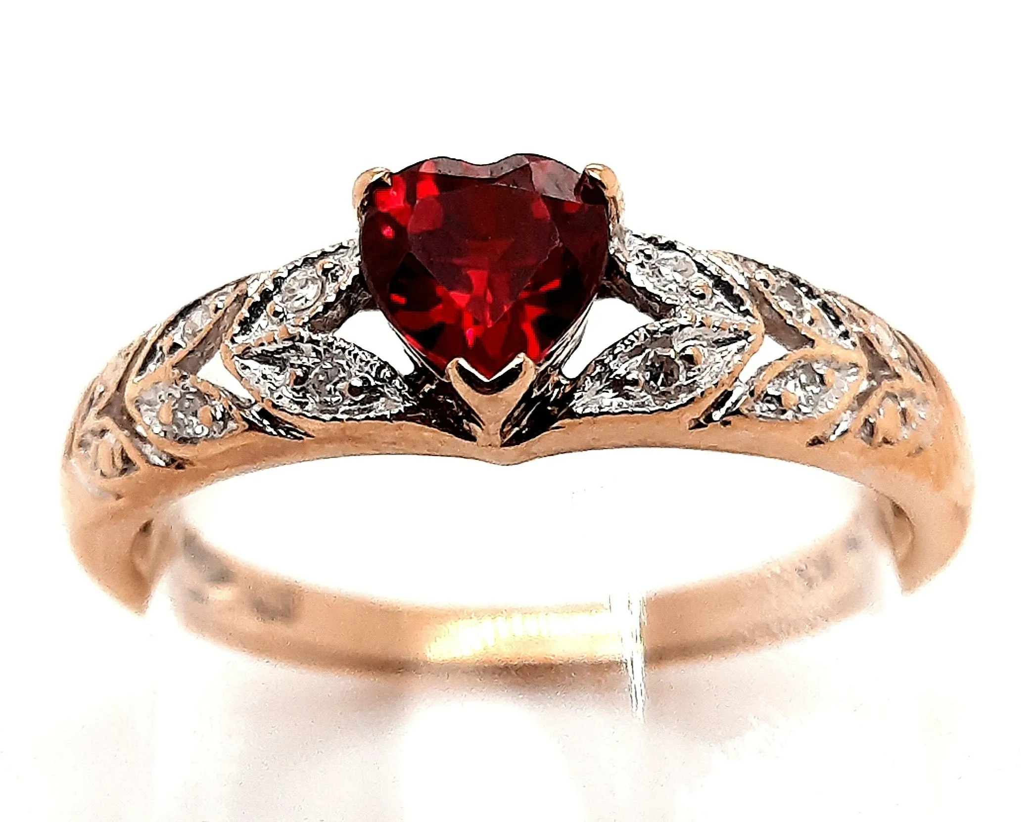 Ruby & Diamond Yellow Gold Ring