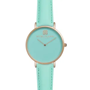 ruby lane liquid 36mm  rose turquoise dial turquoise strap