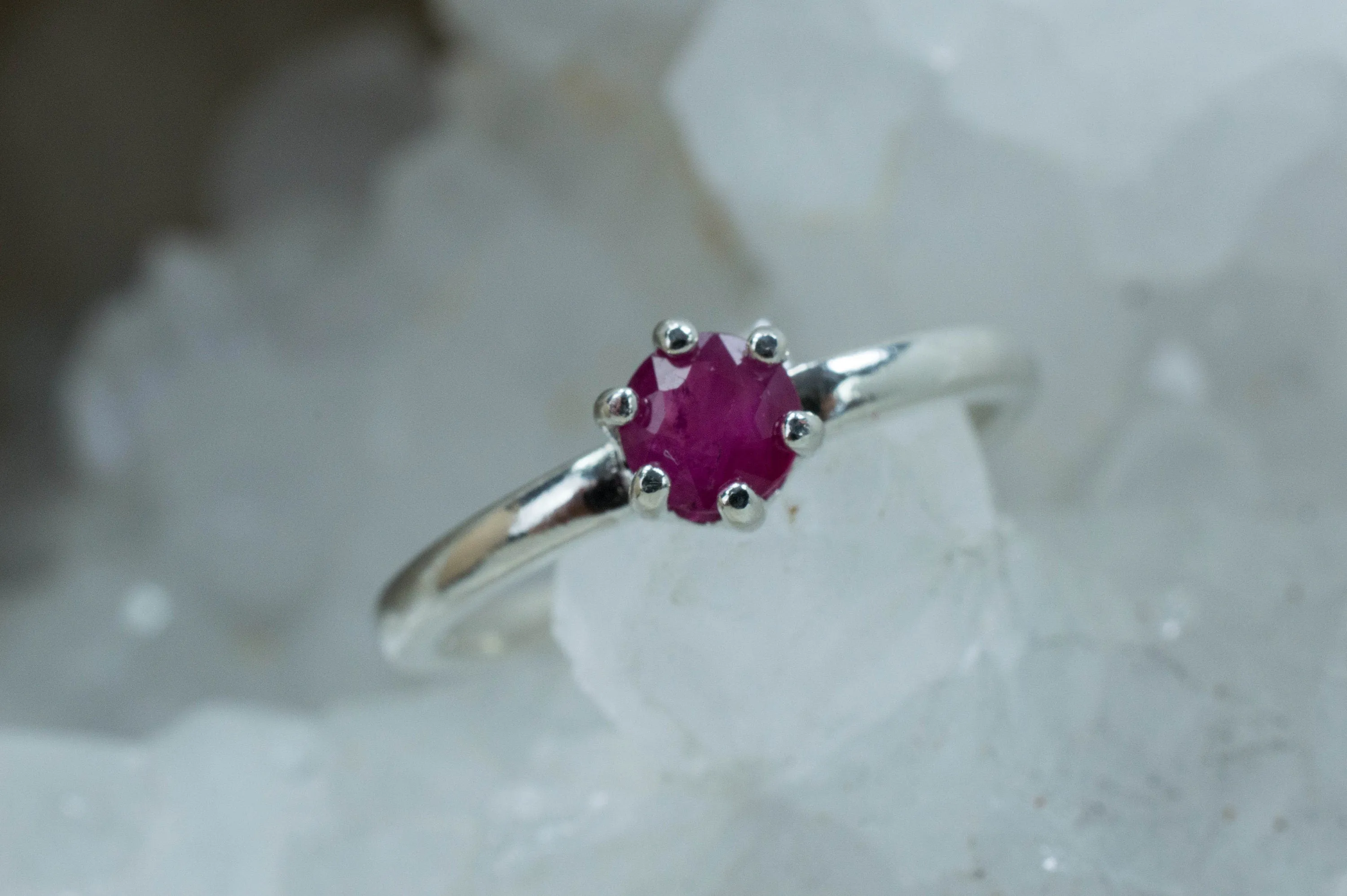 Ruby Ring; Genuine India Ruby