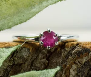Ruby Ring; Genuine India Ruby