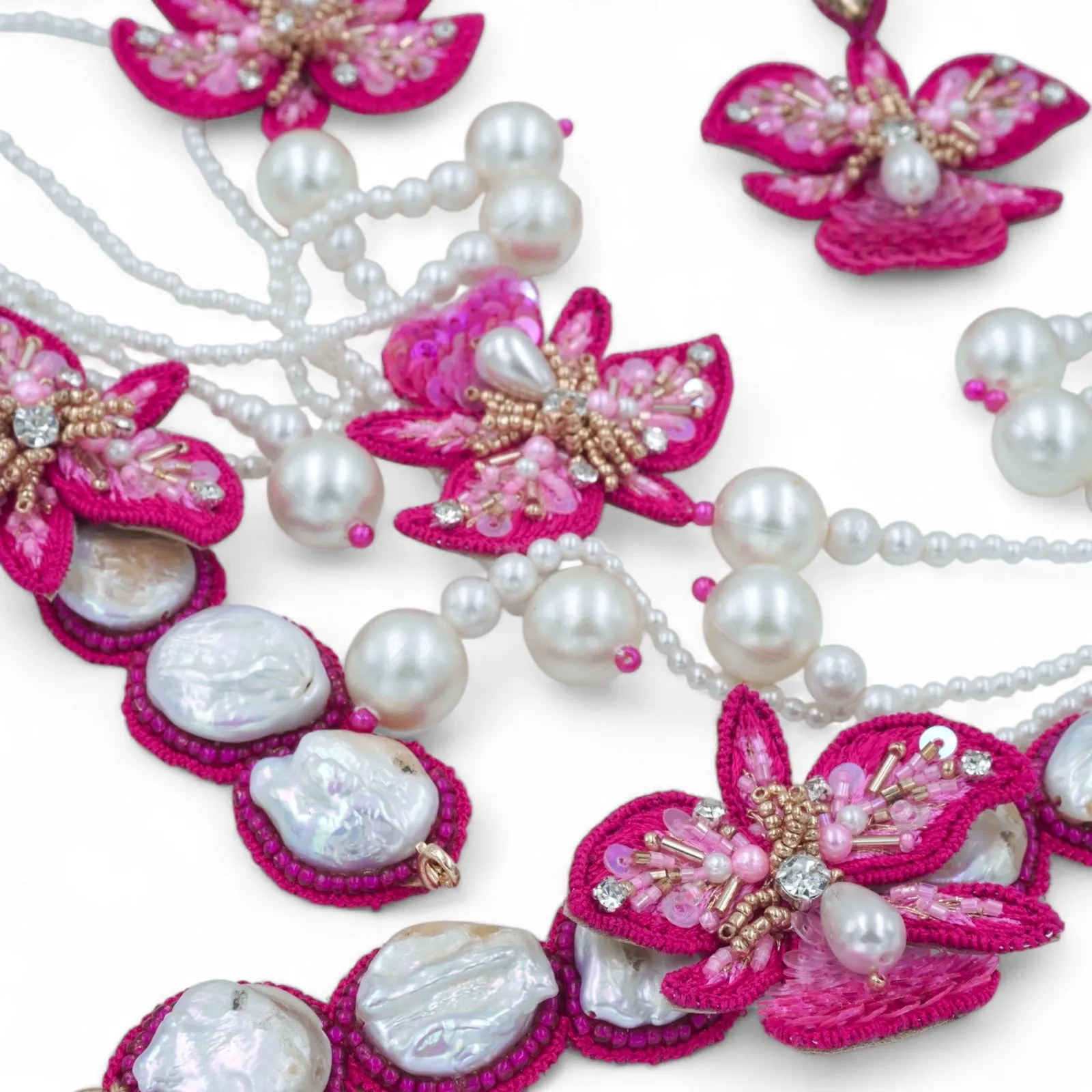 Stella - Hot Pink (Necklace   Earrings)