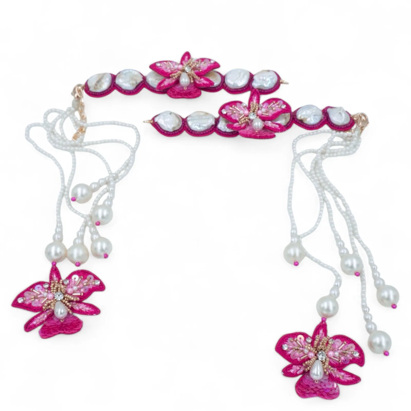 Stella - Hot Pink (Necklace   Earrings)