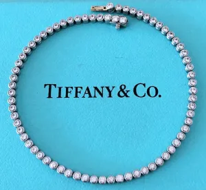 Tiffany & Co. 1.41tcw Diamond Jazz Tennis Bracelet Platinum Receipt/Boxes $15700