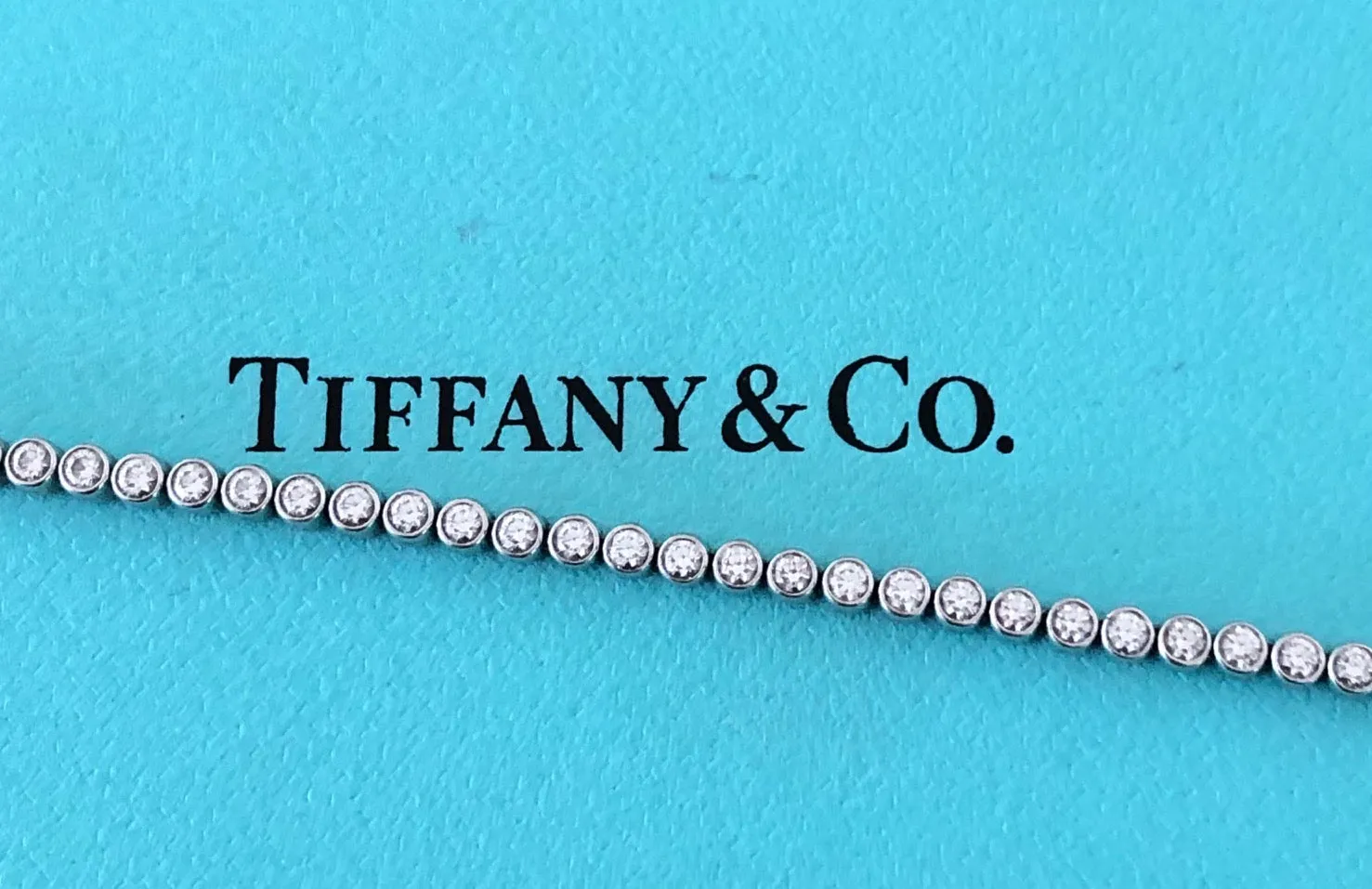 Tiffany & Co. 1.41tcw Diamond Jazz Tennis Bracelet Platinum Receipt/Boxes $15700