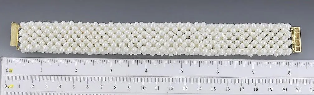 Unique 18k Gold Freshwater Pearl & Multi Color Gemstone Bracelet