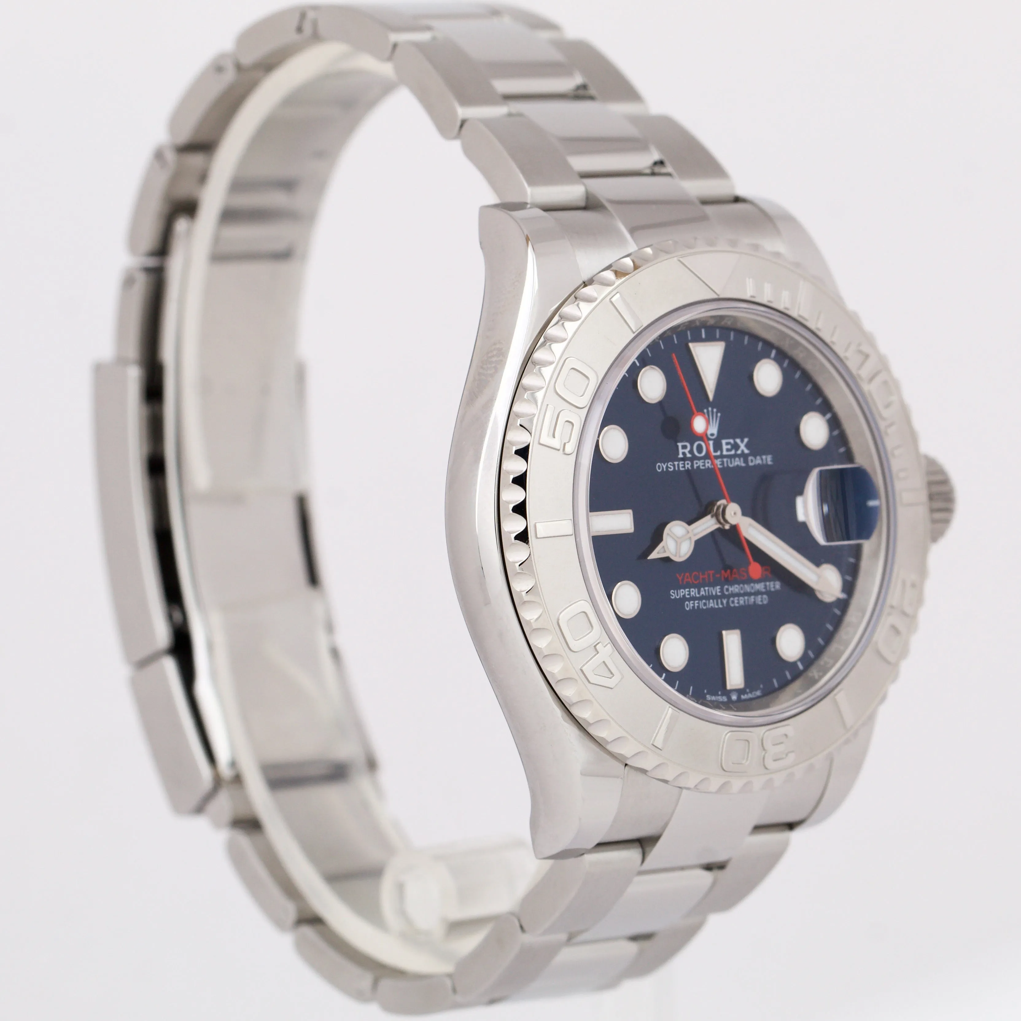 UNWORN APRIL 2024 PAPERS Rolex Yacht-Master 40mm BLUE Stainless Steel 126622 BOX